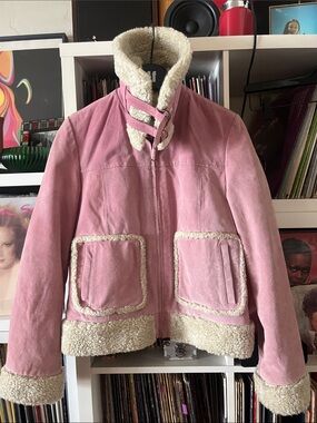 Wilson Leather pink suede coat/jacket size S